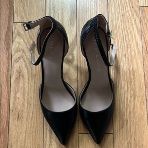 Kelly & Katie Black Pointed-Toe Heels